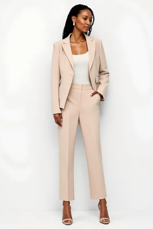 Apricot Peak Lapel One Button 2 Piece Women Suits sold by Zapaka