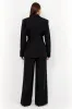 Black 2-piece Women Suits with Belt sold by Zapaka