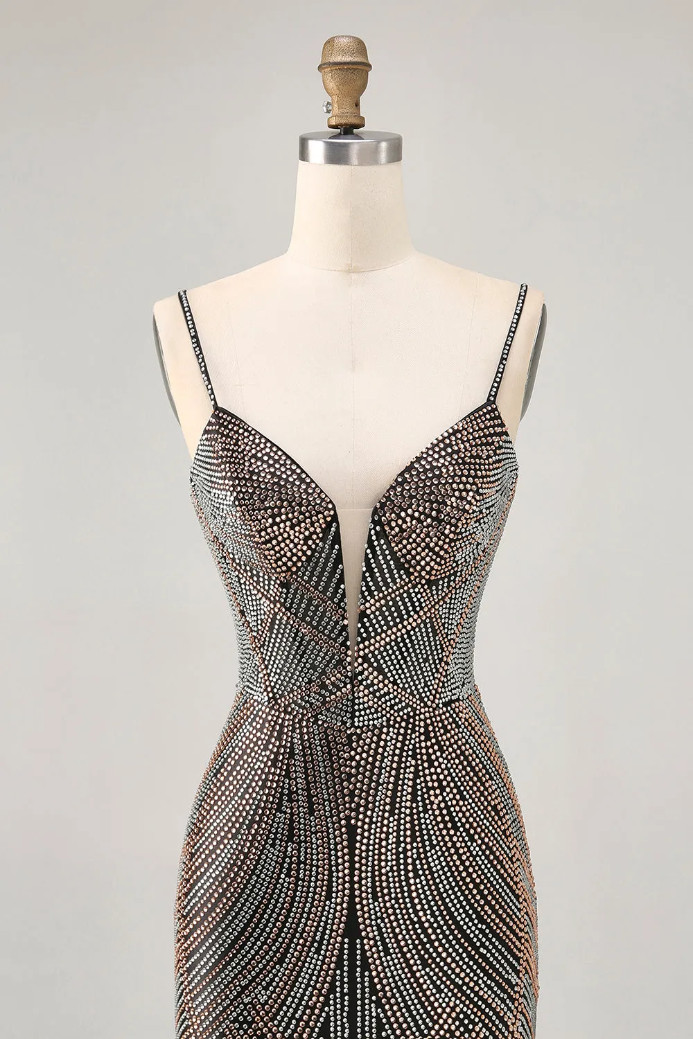 Sparkly Black Tight Short Homecoming Dress with Beading sold by Zapaka product image thumbnail 4