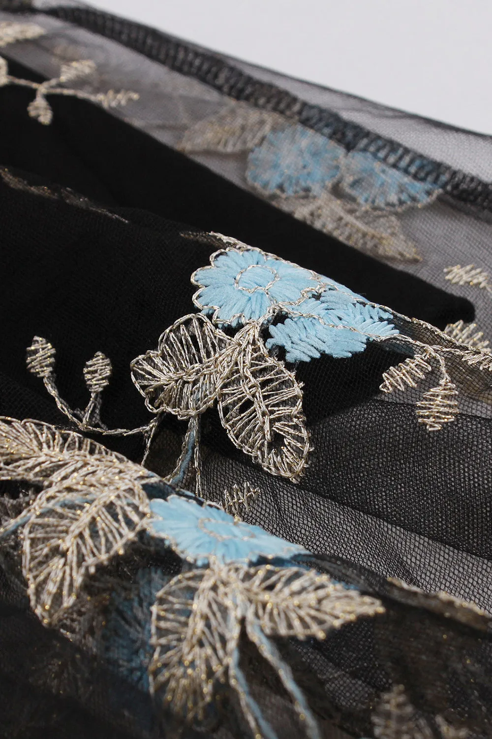 Swing Black 1950s Dress with Embroidery sold by Zapaka product image thumbnail 4