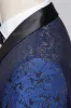 Jacquard Blue Shawl Lapel 2 Pieces Men's Prom Suits sold by Zapaka