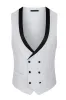 Men's White Beaded Shawl Lapel Single Breasted 3 Pieces Suits sold by Zapaka