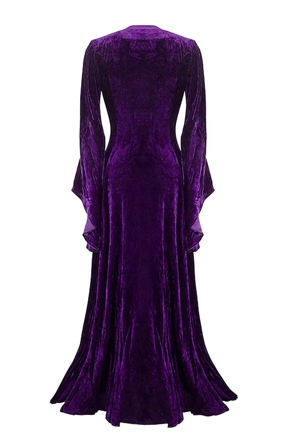 Velvet Long Sleeves Halloween Dress sold by Zapaka product image thumbnail 5