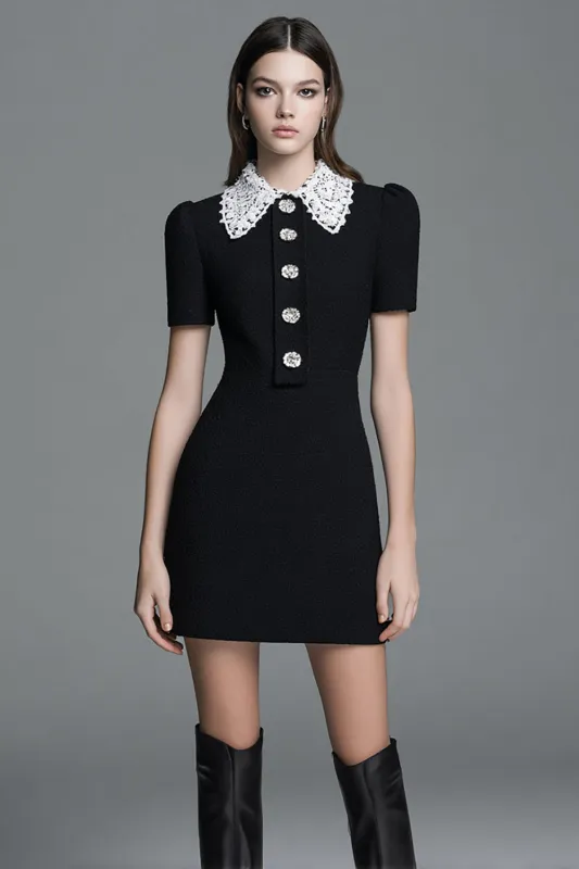 Bodycon Short Black Work Dress sold by Zapaka
