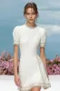 Fitted A Line Round Neck Short White Homecoming Dress sold by Zapaka