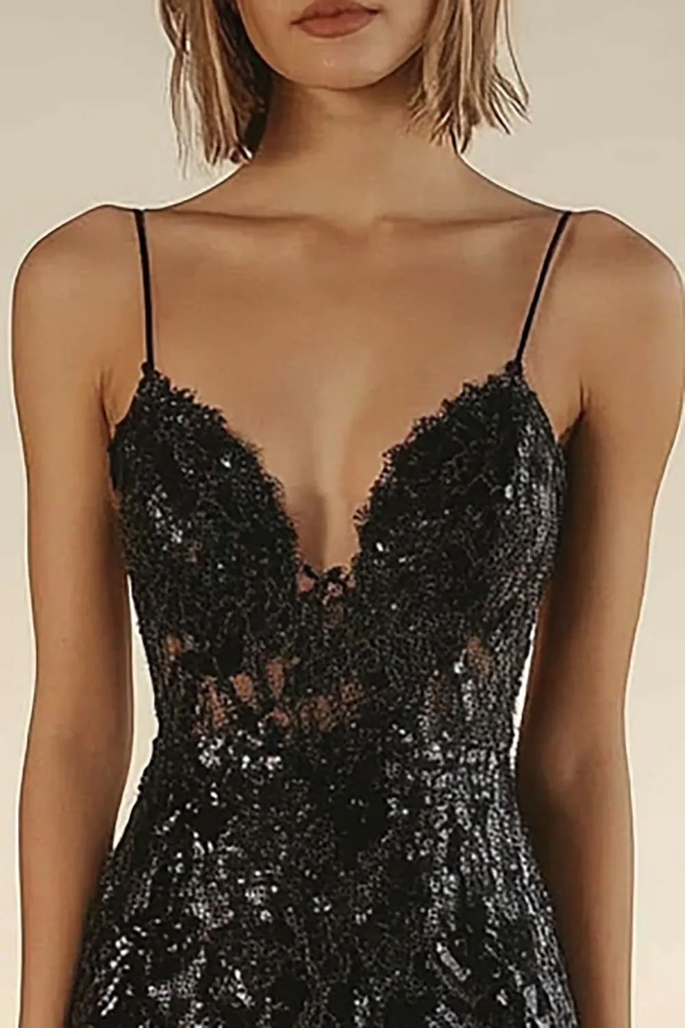 Black Spaghetti Straps Bodycon Homecoming Dress sold by Zapaka product image thumbnail 2