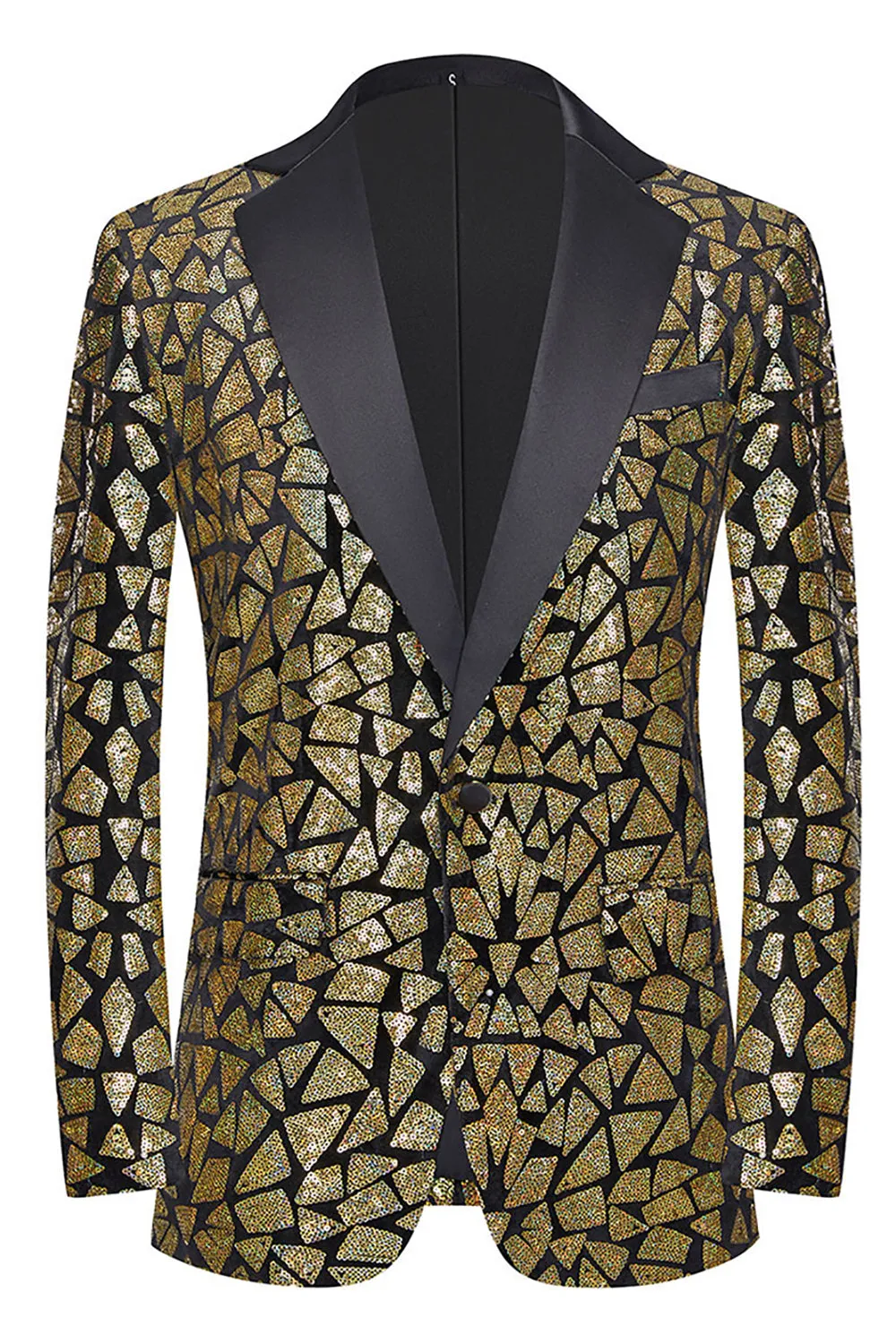 Sparkly White Floral 2 Pieces Notched Lapel Prom Suits sold by Zapaka product image thumbnail 5