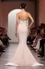Champagne Mermaid Satin Strapless Long Evening Dress sold by Zapaka