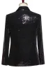 Black Sequins 2 Piece Peak Lapel Men's Prom Suits sold by Zapaka