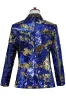 Sparkly Shawl Lapel Purple And Blue Men's Prom Blazer With Sequins sold by Zapaka