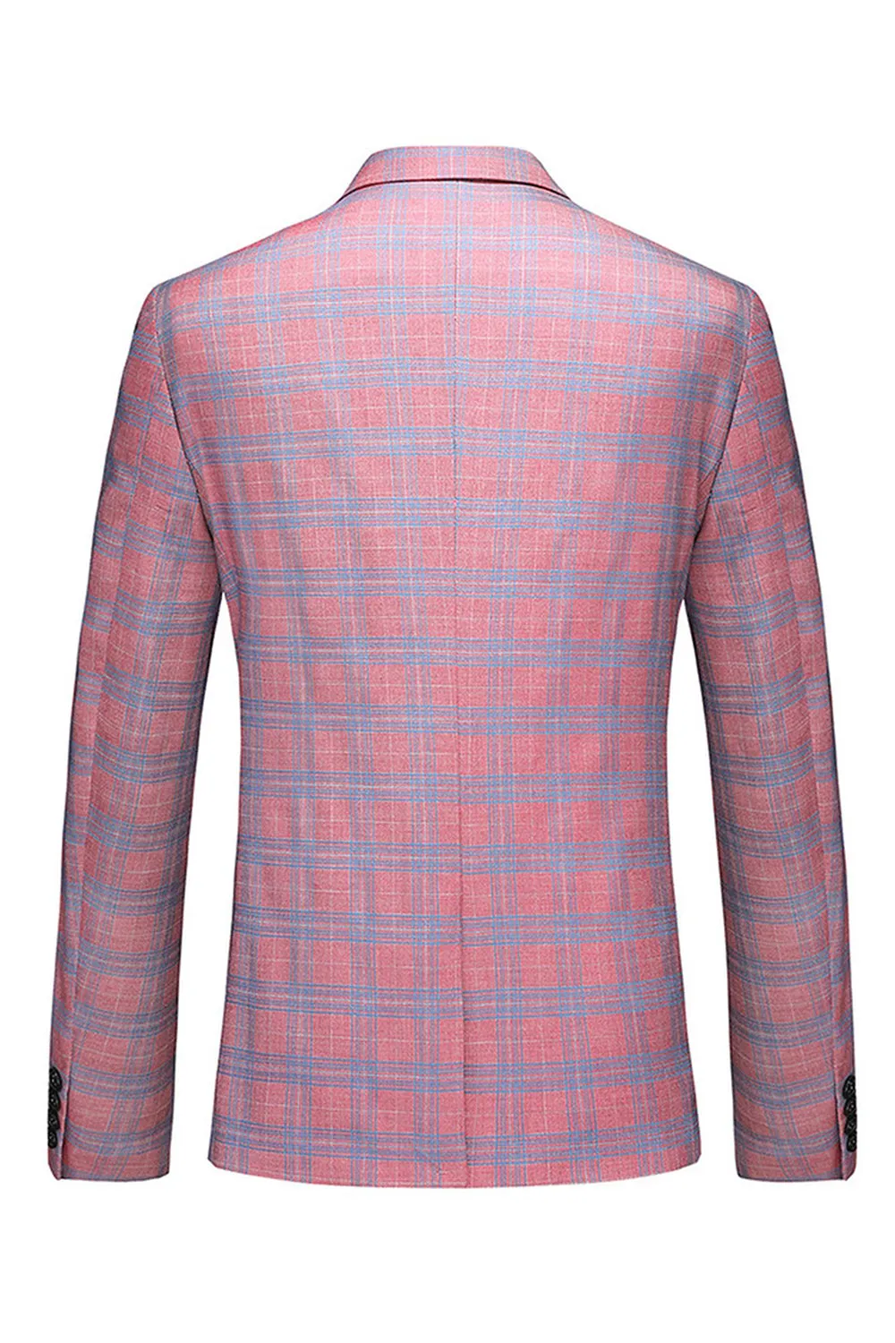 Pink Striped 2 Pieces Peaked lapel Men's Prom Suits sold by Zapaka product image thumbnail 3