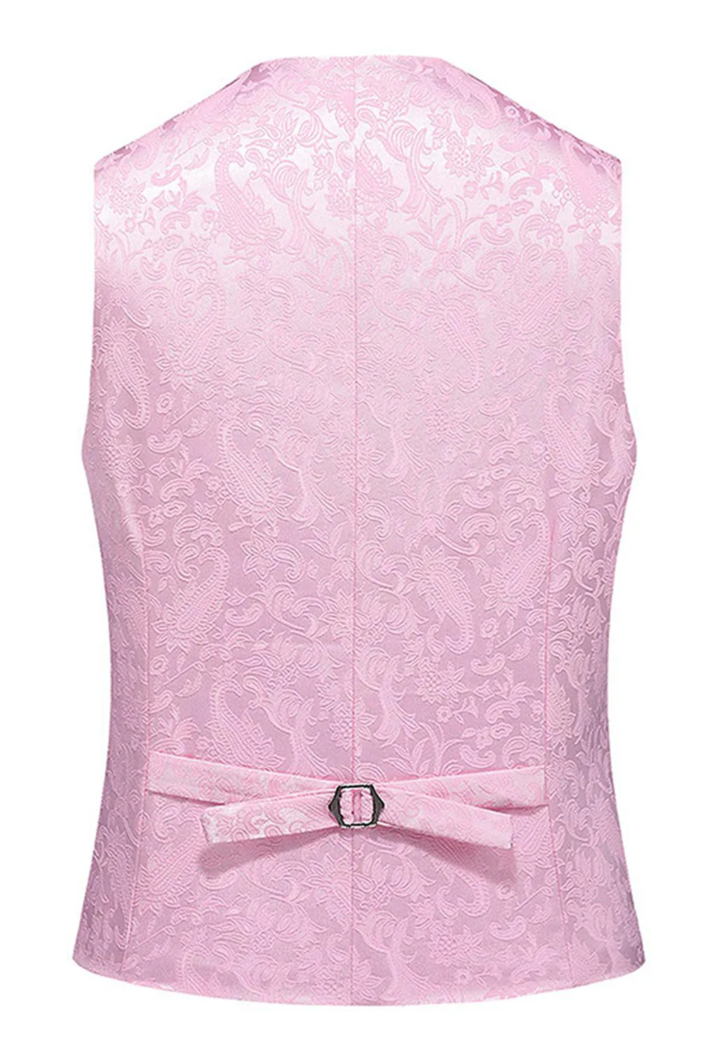 Pink Print Peak Lapel 3-Piece Men Prom Suits sold by Zapaka product image thumbnail 5