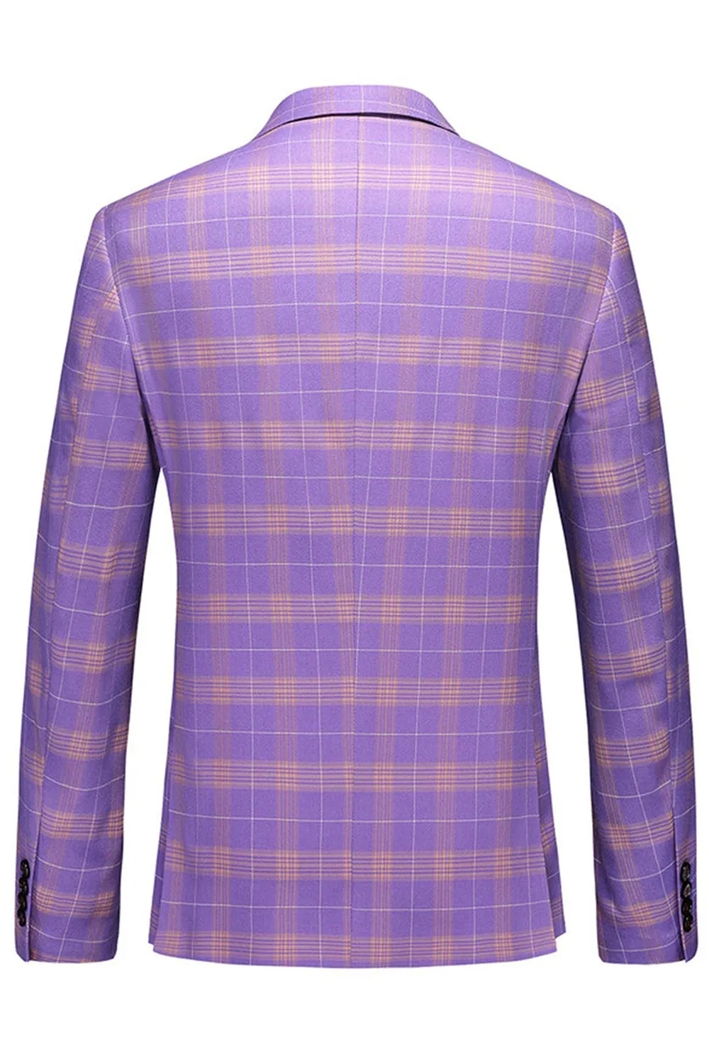 Men's Violet Striped Notched Lapel 3 Pieces Prom Suits sold by Zapaka product image thumbnail 2