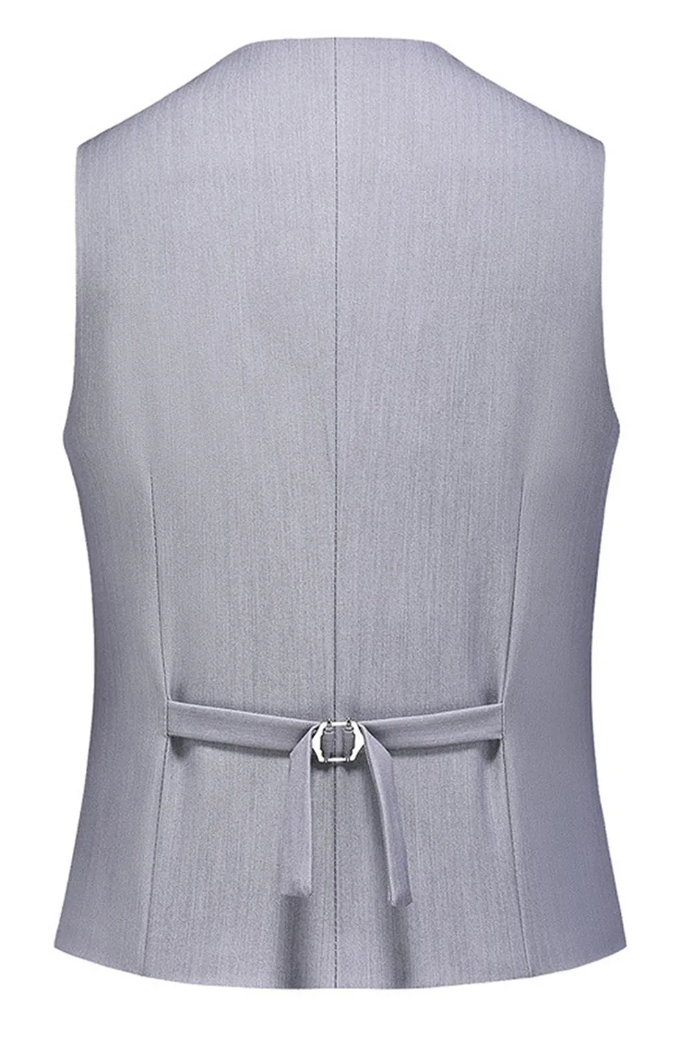 Light Grey 3 Pieces Notched Lapel Men's Formal Suits sold by Zapaka product image thumbnail 5