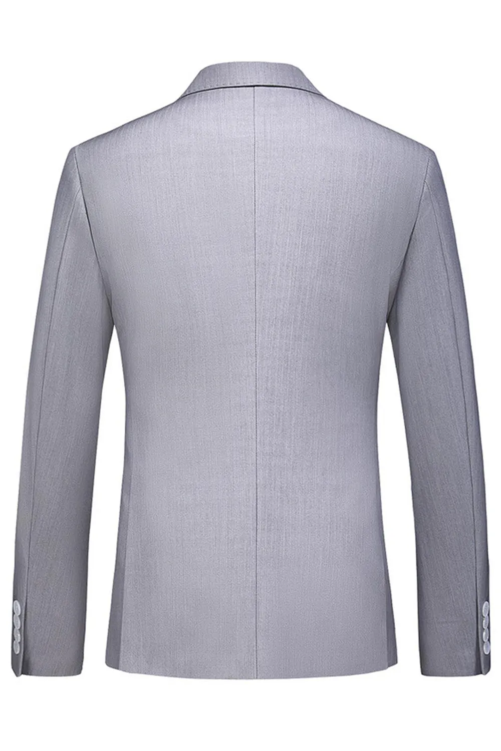 Light Grey 3 Pieces Notched Lapel Men's Formal Suits sold by Zapaka product image thumbnail 2
