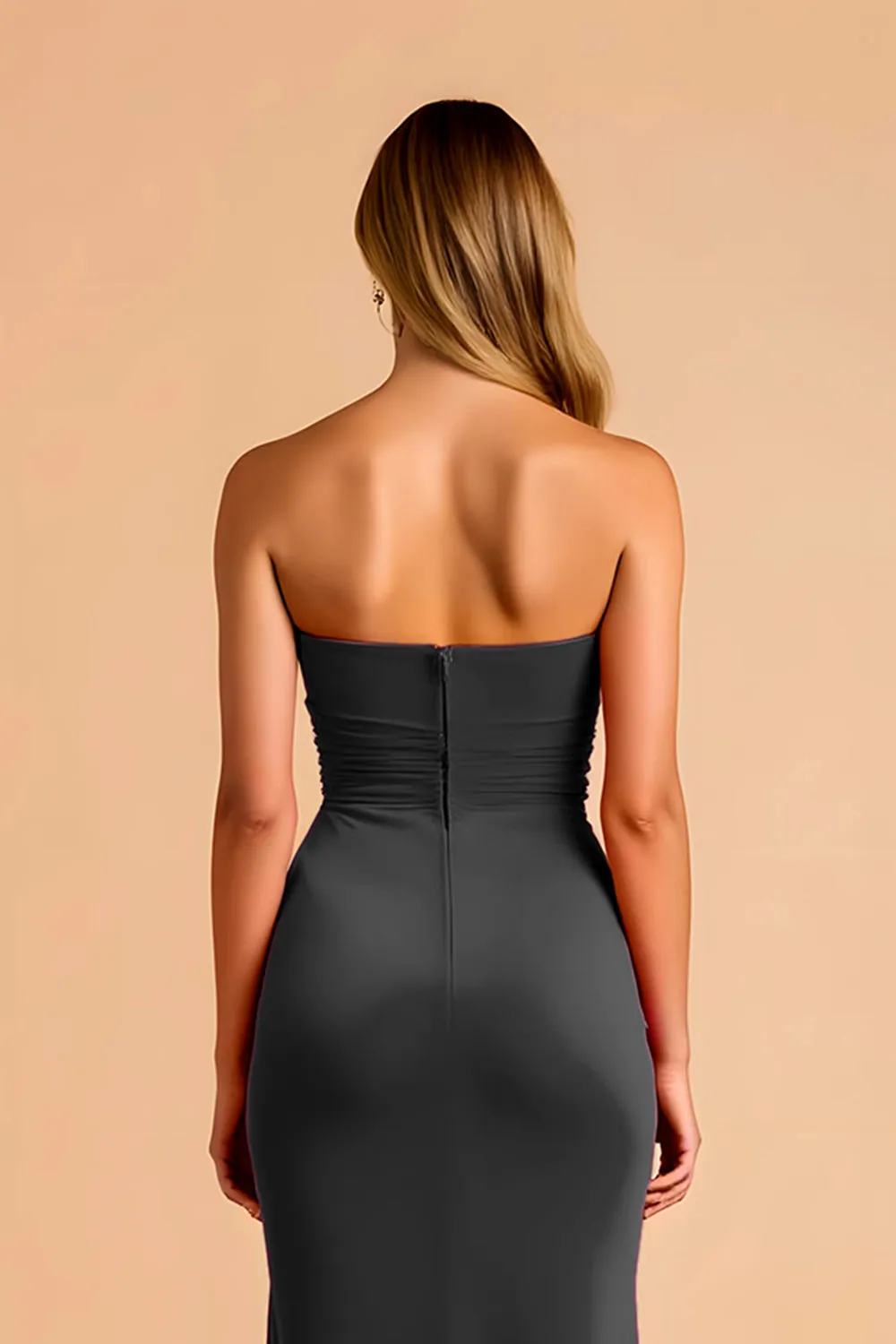 Black Mermaid Sweetheart Maxi Bridesmaid Dress sold by Zapaka product image thumbnail 4