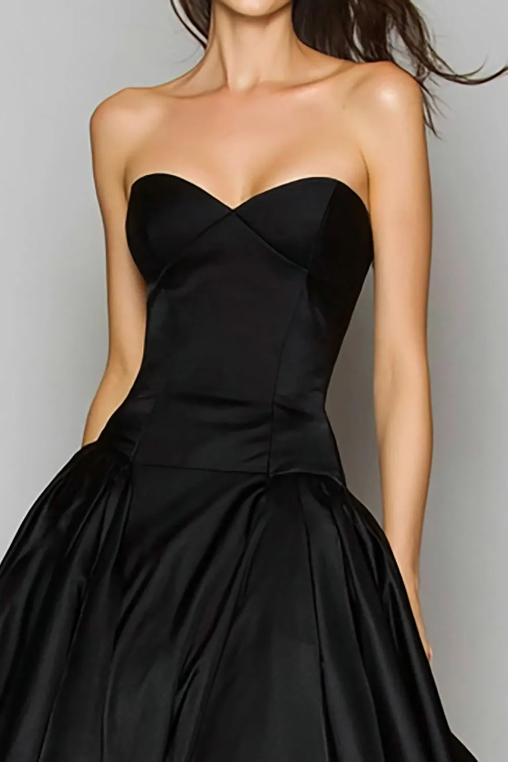 Black Sweetheart A Line Long Formal Dress sold by Zapaka product image thumbnail 2
