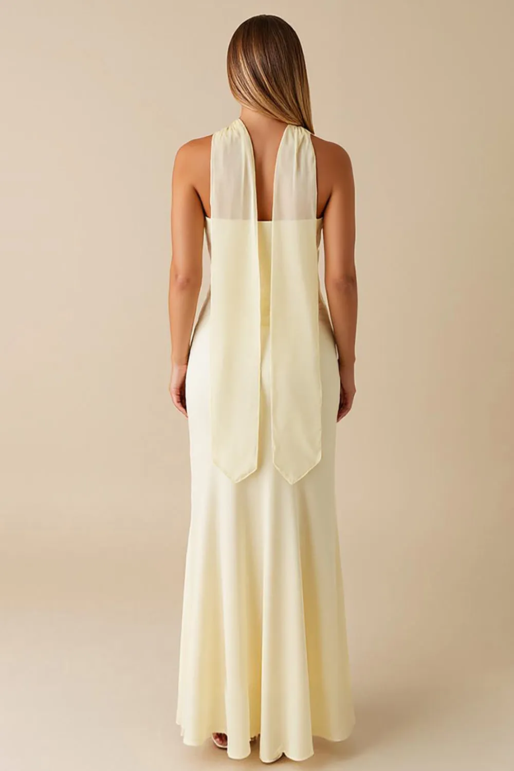 Daffodil Mermaid Strapless Ruffled Formal Dress sold by Zapaka product image thumbnail 3