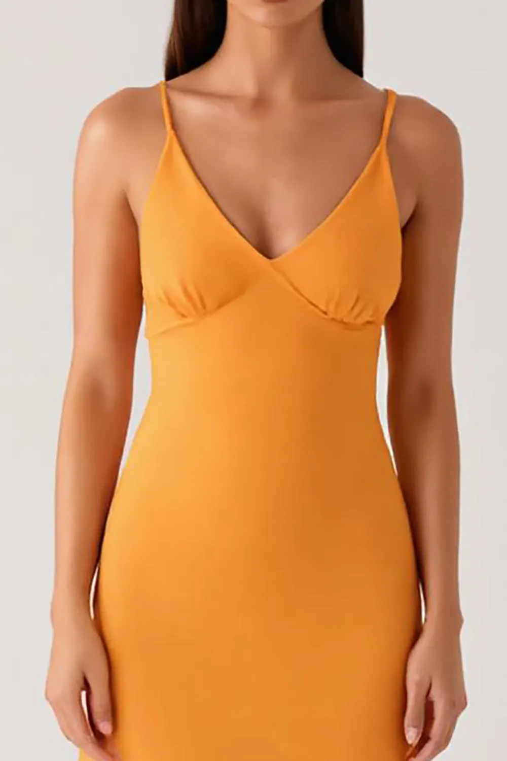 Yellow Spaghetti Straps Chiffon Formal Dress sold by Zapaka product image thumbnail 3