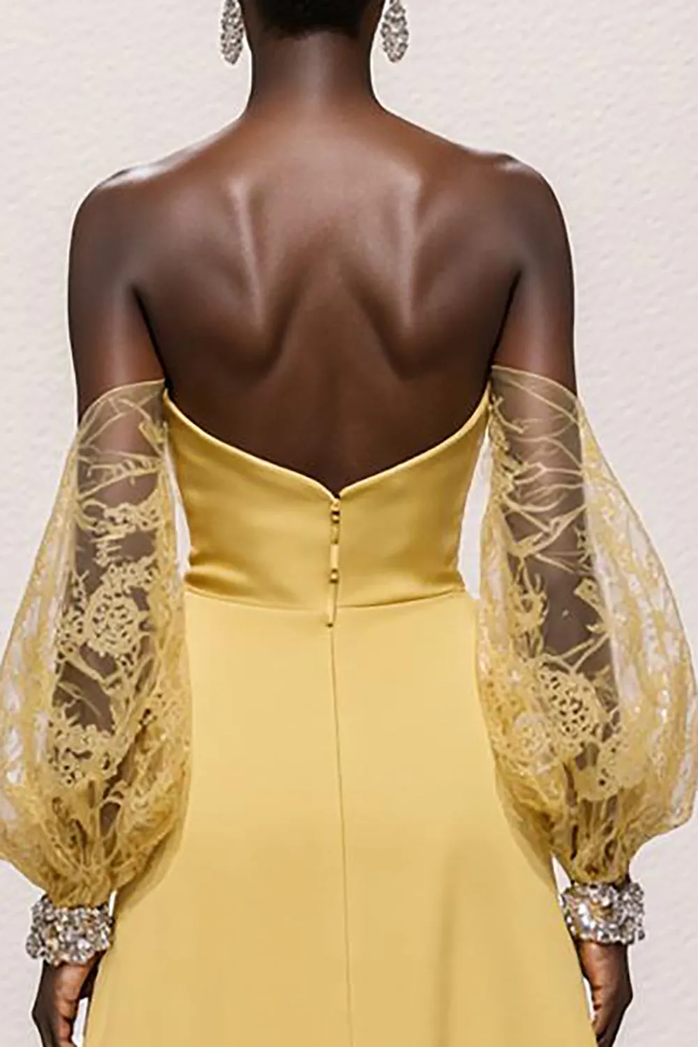 Daffodil Off the Shoulder Sheath Pageant Dress sold by Zapaka product image thumbnail 4