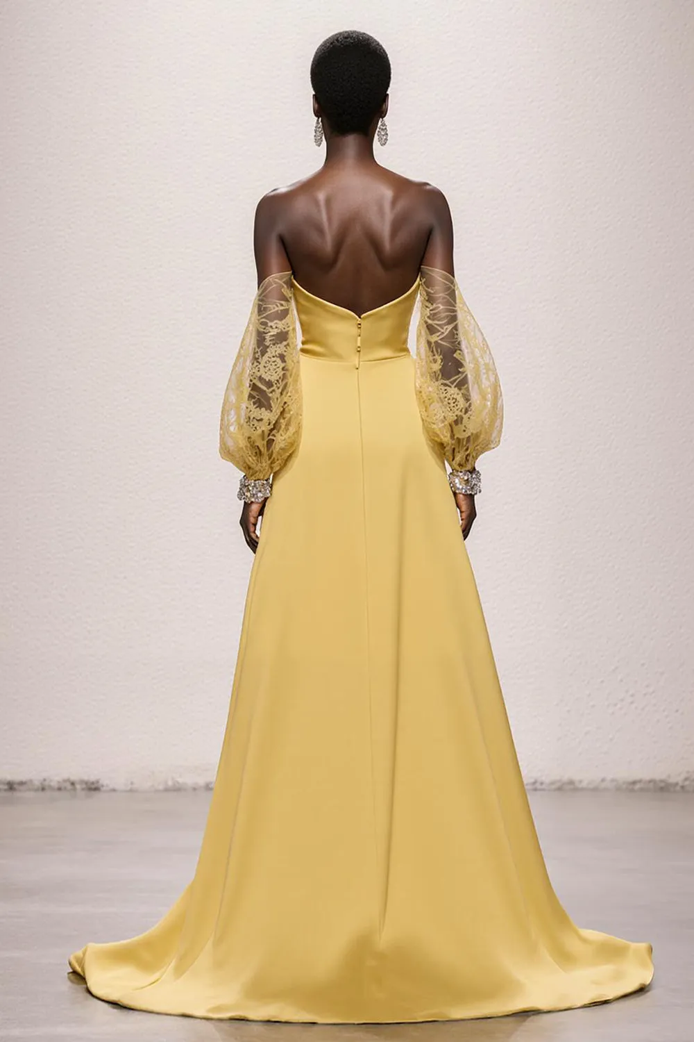 Daffodil Off the Shoulder Sheath Pageant Dress sold by Zapaka product image thumbnail 2