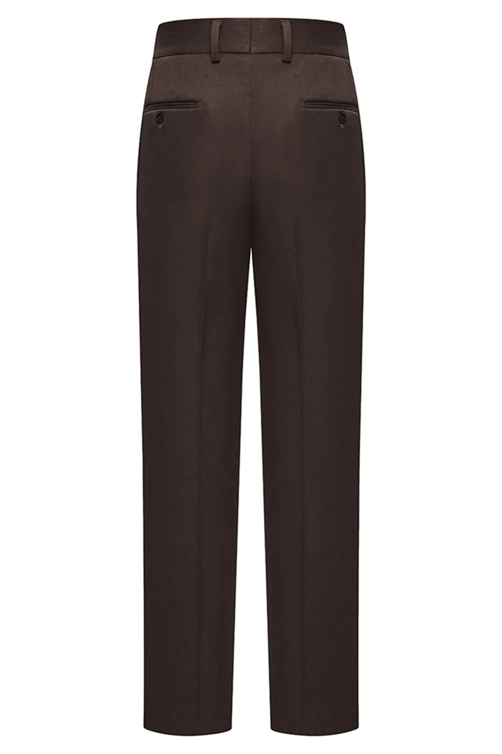 Coffee Double Breasted Peak Lapel 2 Piece Men's Suits sold by Zapaka product image thumbnail 5