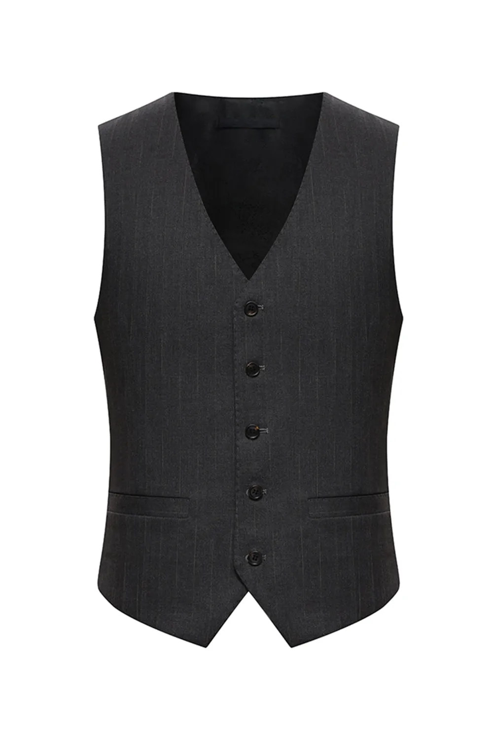 Peak Lapel 3 Piece Single Breasted Coffee Men's Suits sold by Zapaka product image thumbnail 5