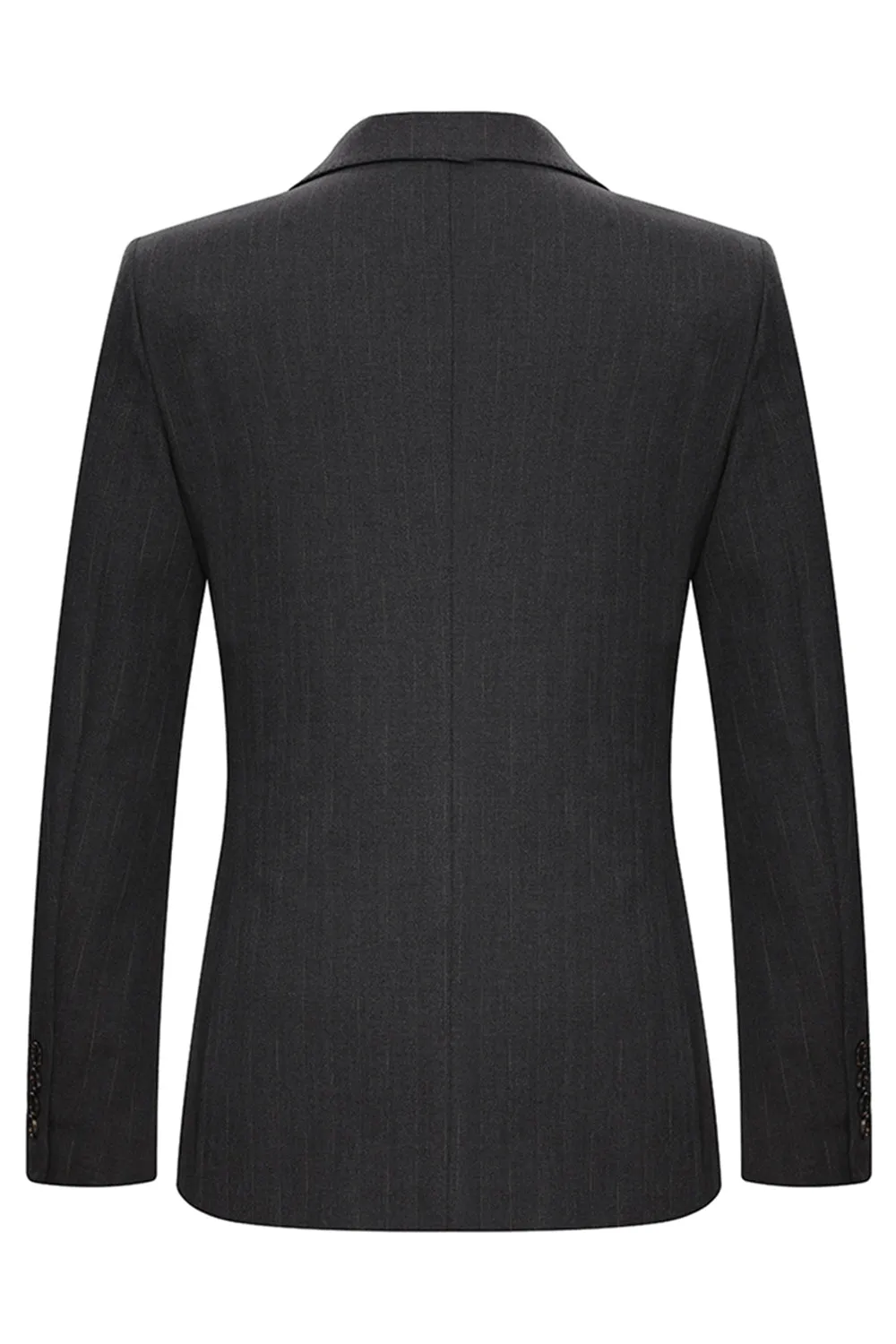 Peak Lapel 3 Piece Single Breasted Coffee Men's Suits sold by Zapaka product image thumbnail 3