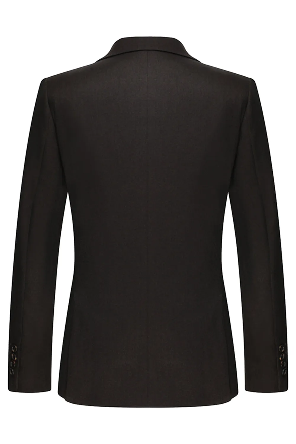 Coffee 3 Piece Single Breasted Notched Lapel Men's Business Suits sold by Zapaka product image thumbnail 3