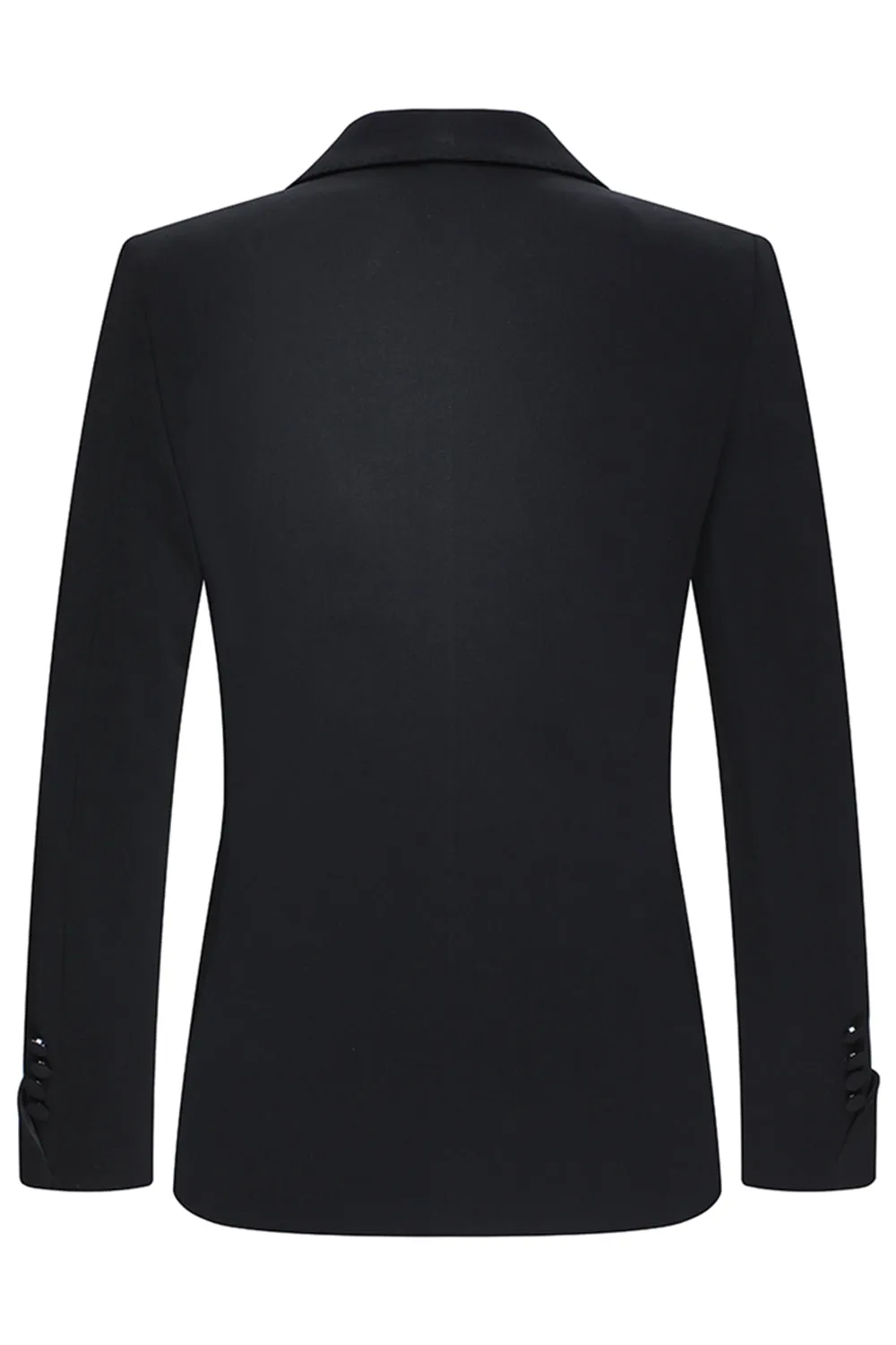 Double Breasted Black Shawl Lapel 2 Piece Men's Suits sold by Zapaka product image thumbnail 3