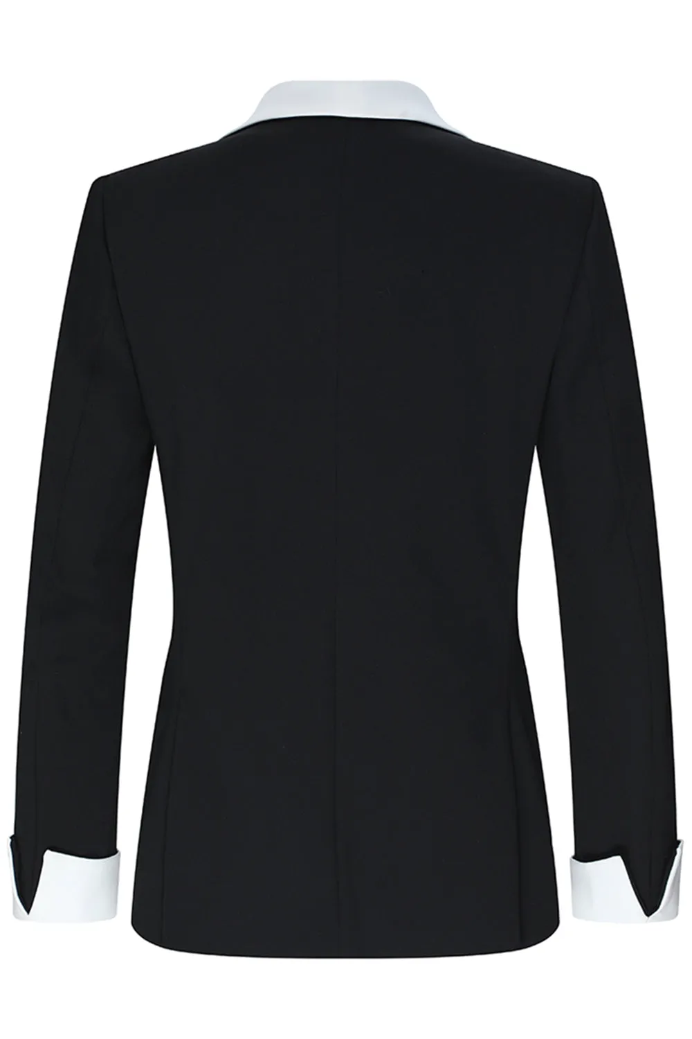 Black 2 Piece Shawl Lapel One Button Men's Suits sold by Zapaka product image thumbnail 3