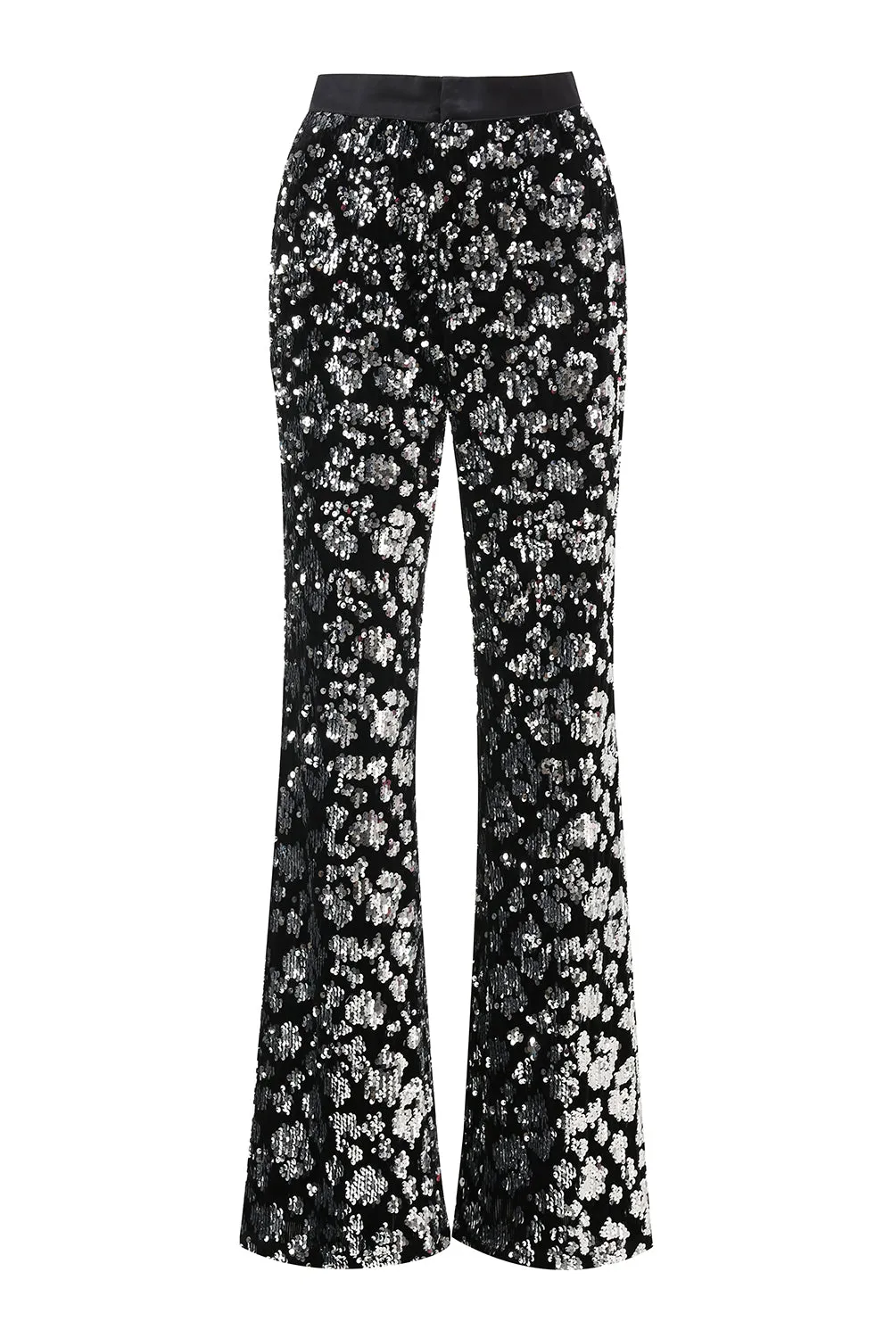 Sparkly Black Slim Fit 2 Piece Women's Prom Suit with Sash sold by Zapaka product image thumbnail 5