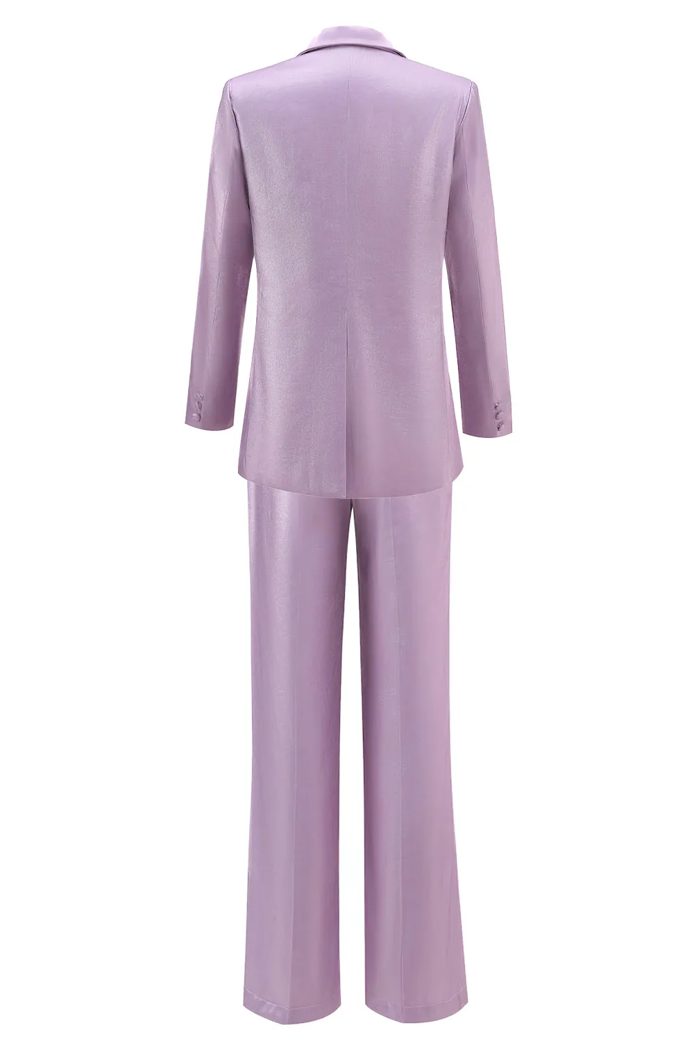 Purple Peak Lapel One Button 2-piece Women Suits sold by Zapaka product image thumbnail 2