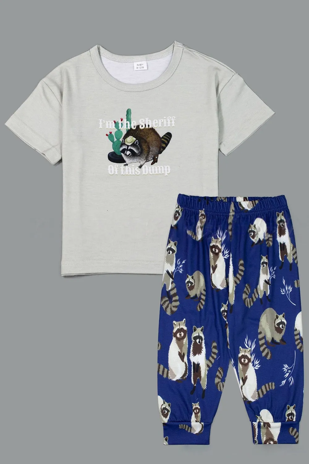 Light Green Animal Printed Matching Family Pajamas sold by Zapaka product image thumbnail 5