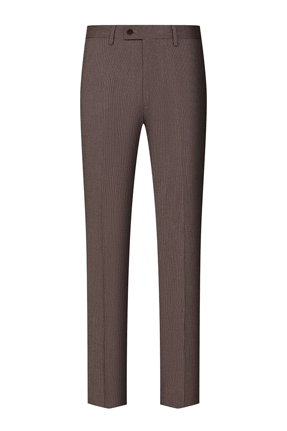 Taupe 3 Piece Slim Fit Notched Lapel One Button Men's Formal Suits sold by Zapaka product image thumbnail 5