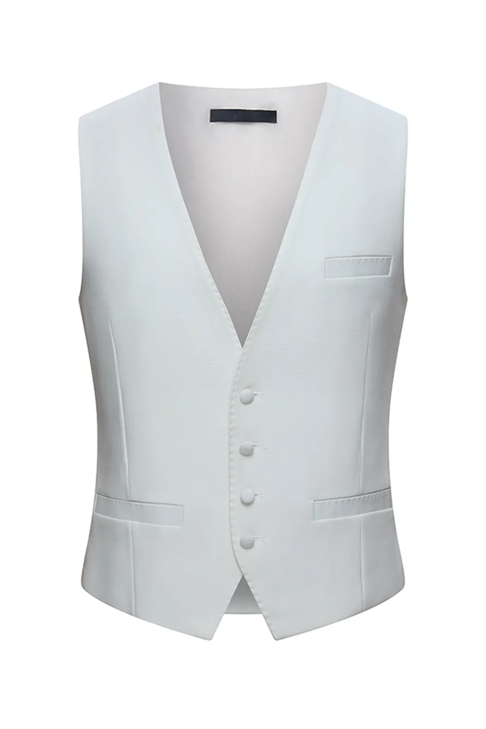 Black Peak Lapel Double Breasted Men's 3 Piece Tuxedo sold by Zapaka product image thumbnail 5