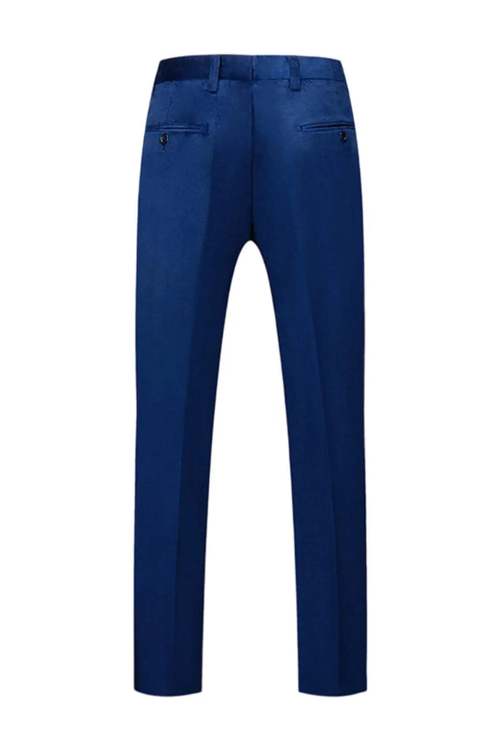 Blue Peak Lapel 2 Piece Slim Fit Prom Suits sold by Zapaka product image thumbnail 4