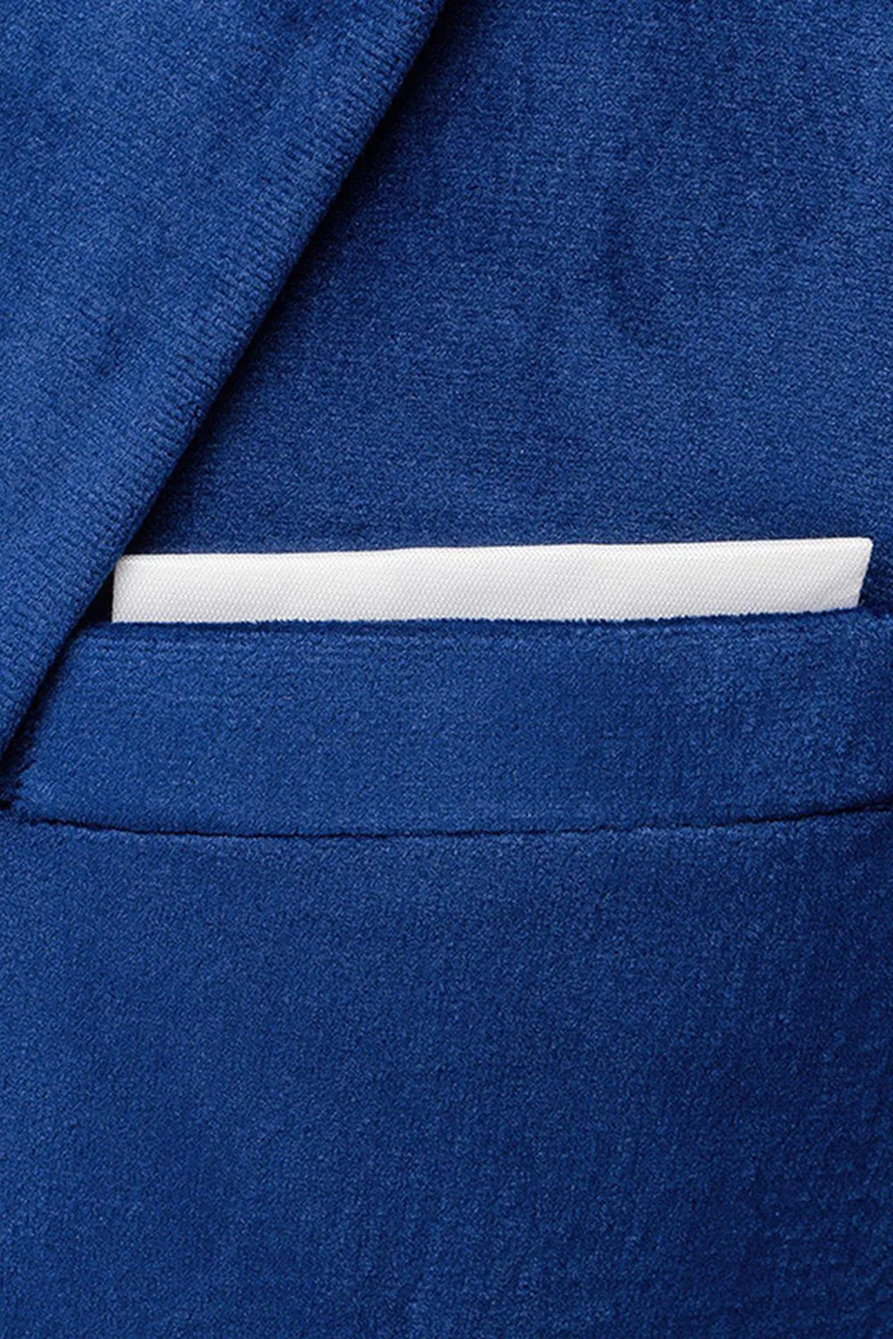 Blue Peak Lapel 2 Piece Slim Fit Prom Suits sold by Zapaka product image thumbnail 5