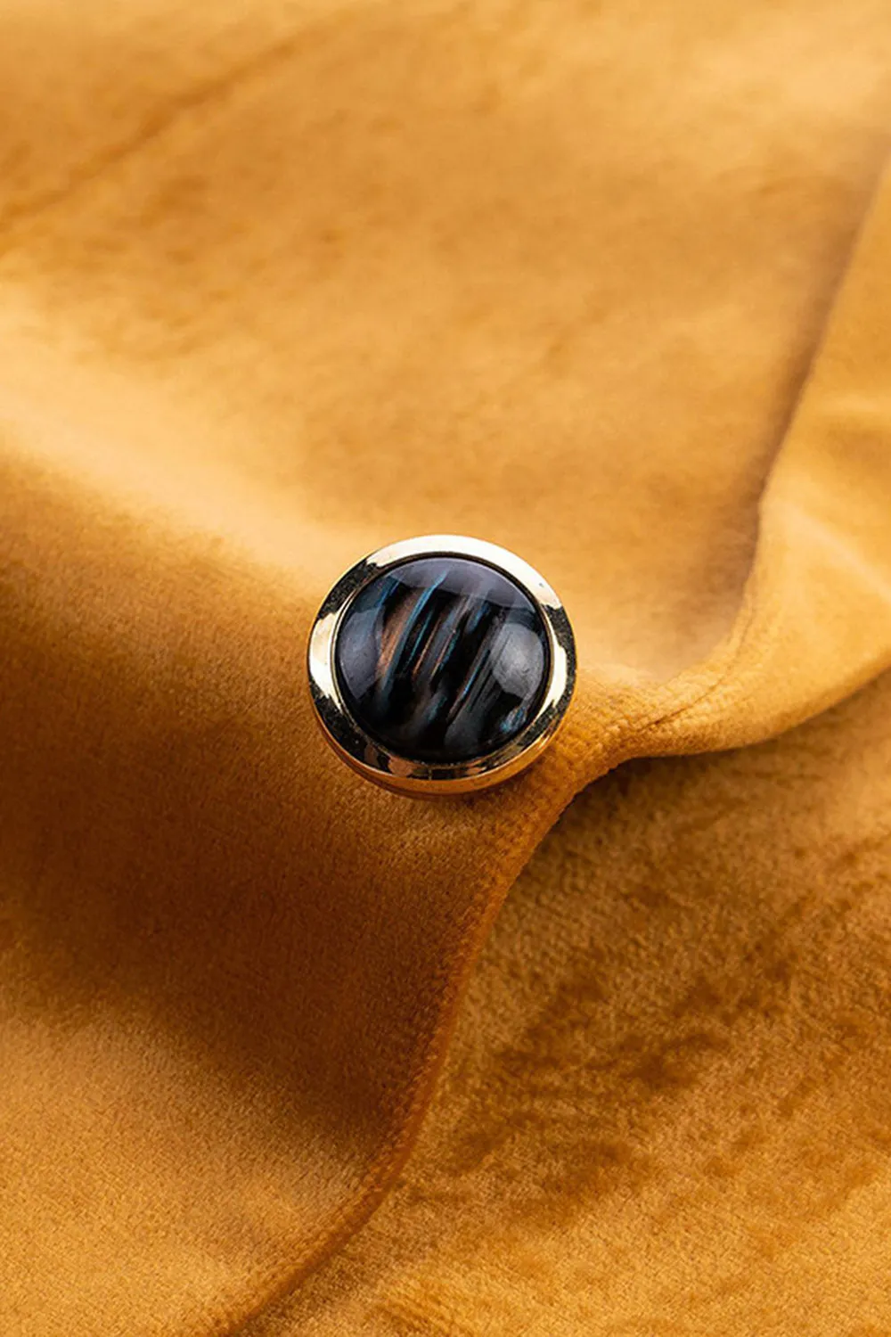 Yellow Peak Lapel One Button Prom Blazer sold by Zapaka product image thumbnail 4