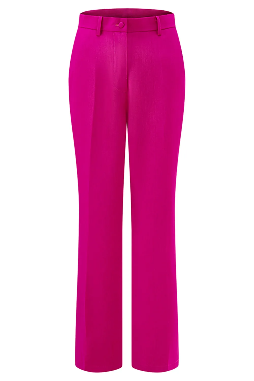 Fuchsia 2-Piece One Button Notched Lapel Women Suits sold by Zapaka product image thumbnail 5
