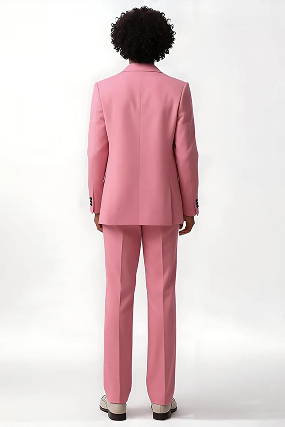 Blush Peak Lapel 2 Piece Single Breasted Men Prom Suits sold by Zapaka product image thumbnail 2