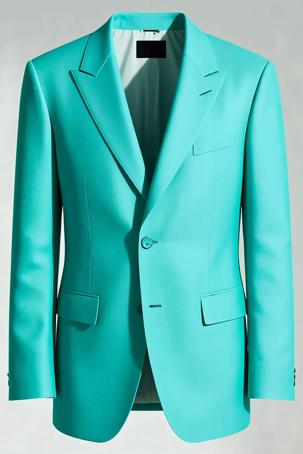 Turquoise Peak Lapel 2 Piece Men's Prom Suits sold by Zapaka product image thumbnail 4