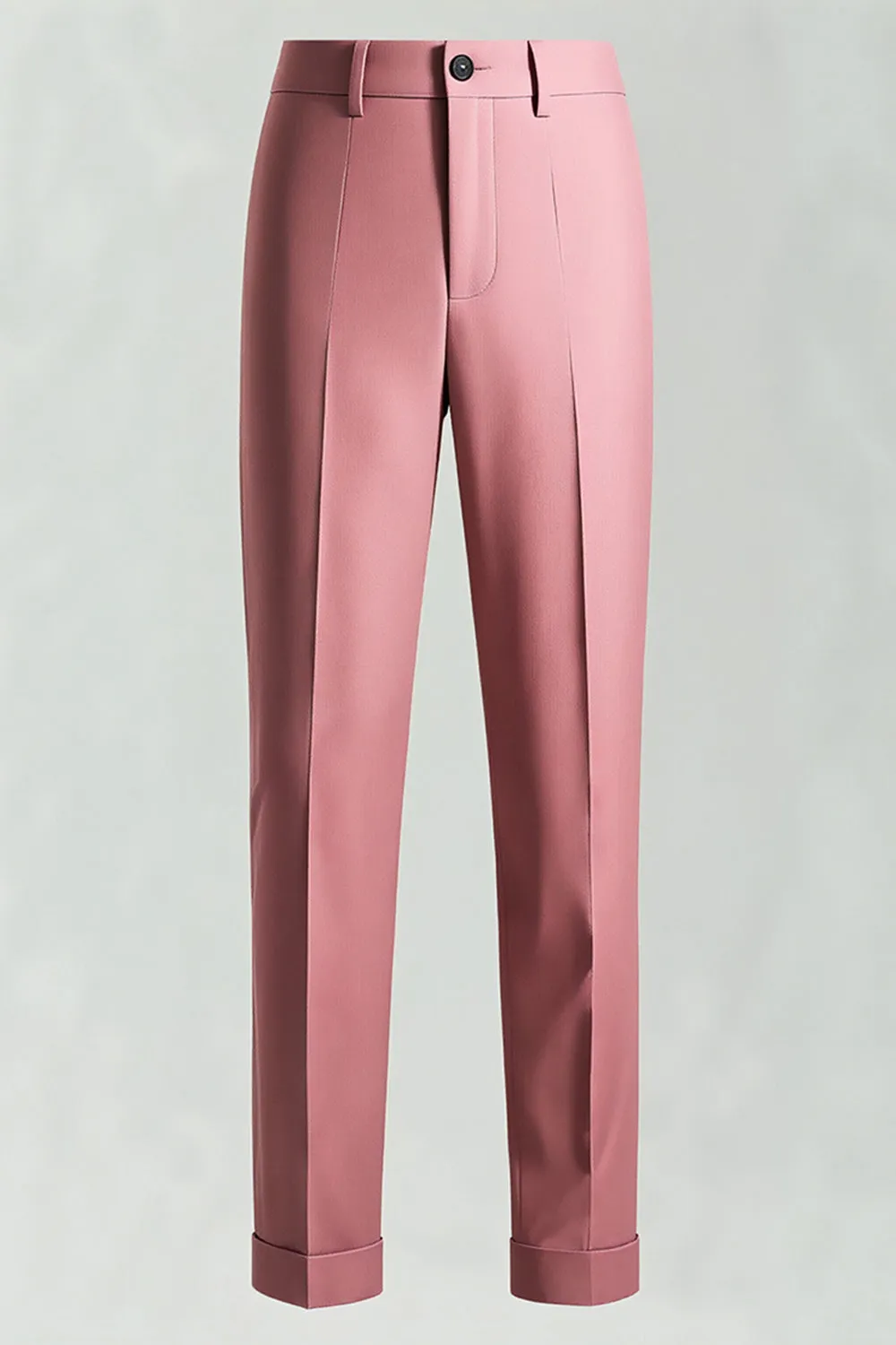 Grey Pink Peak Lapel Single Breasted 3-Piece Men Formal Suits sold by Zapaka product image thumbnail 5