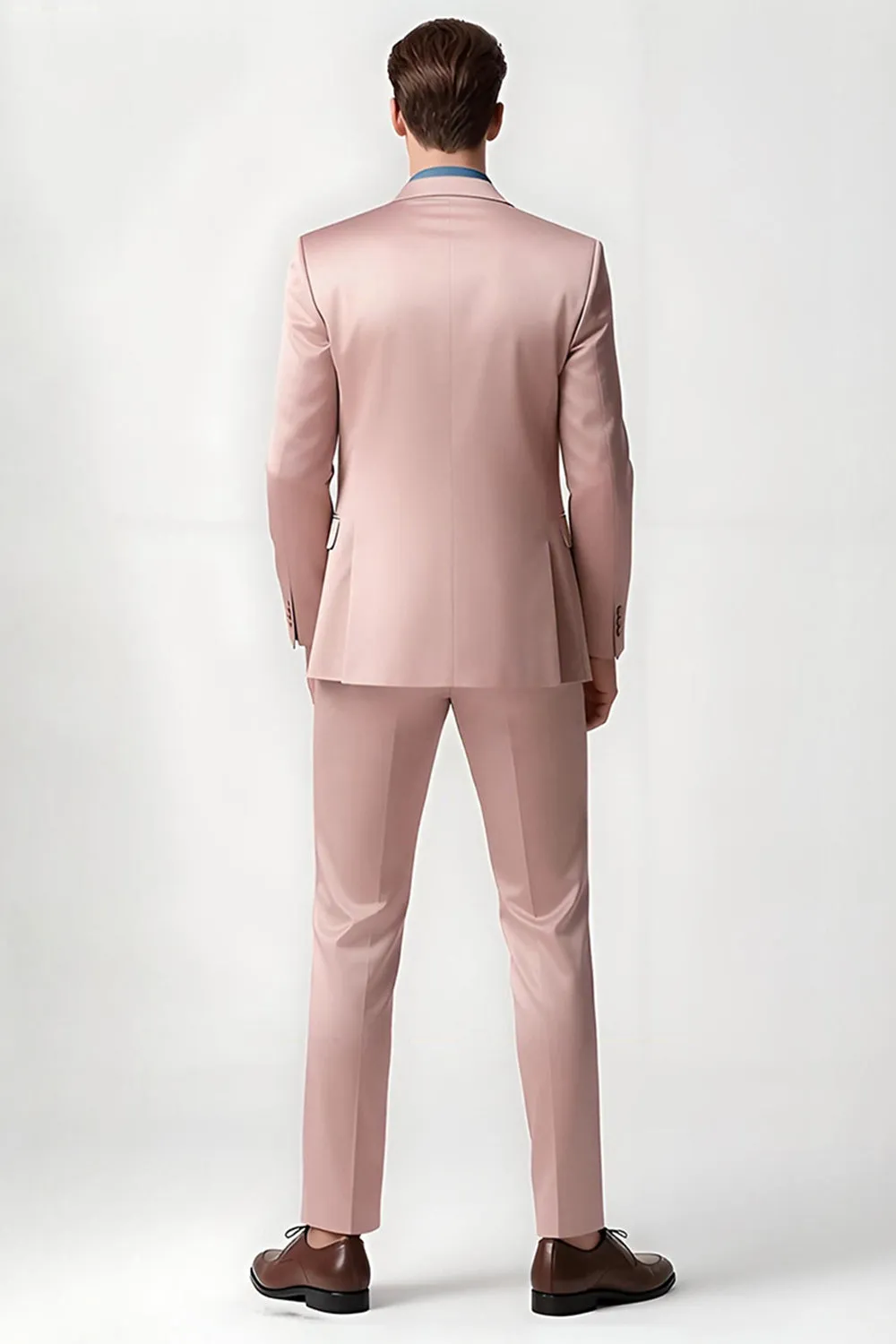 Blush Peak Lapel 2 Piece Men's Suits sold by Zapaka product image thumbnail 2
