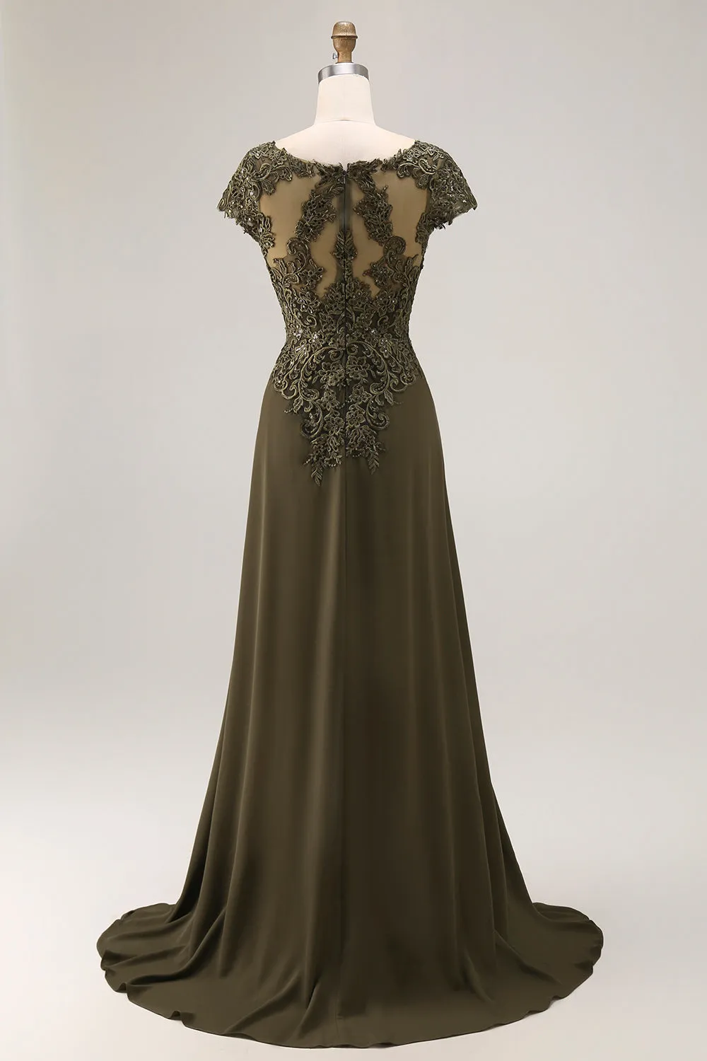Olive A Line Satin Asymmetrical High Low Mother of the Bride Dress sold by Zapaka product image thumbnail 2