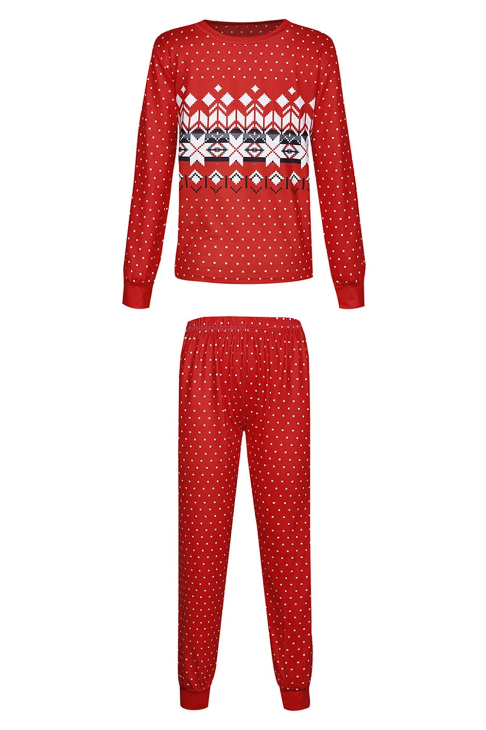 Red Polka Dots Christmas Family Matching Pajamas Set sold by Zapaka product image thumbnail 2