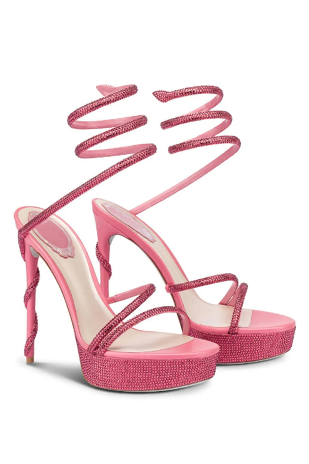 Sparkly Black Golden Platform Stilettos High Heels with Rhinestones sold by Zapaka product image thumbnail 5