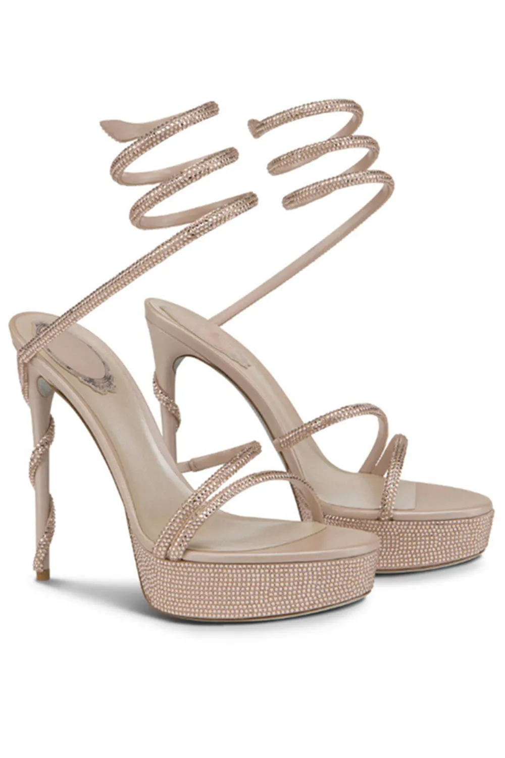 Sparkly Black Golden Platform Stilettos High Heels with Rhinestones sold by Zapaka product image thumbnail 3