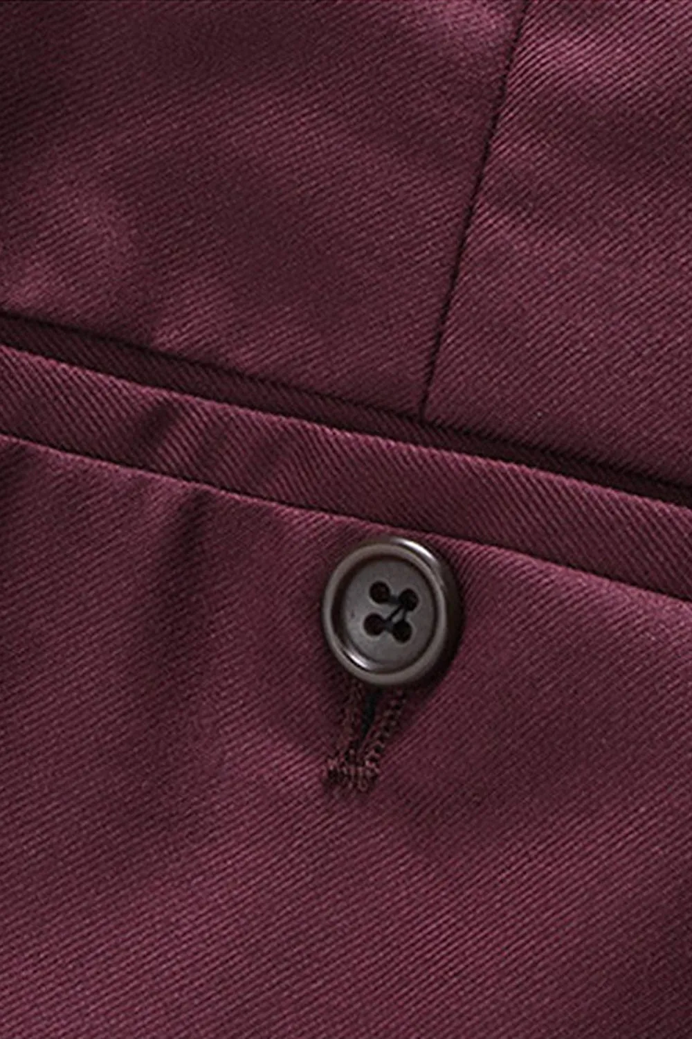 Burgundy Red High Waisted Men's Suits Pants for Wedding sold by Zapaka product image thumbnail 4