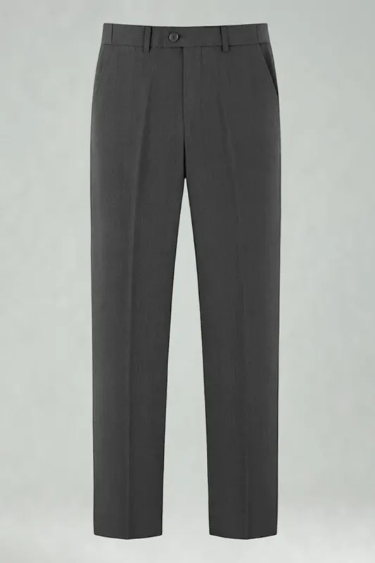 Dark Grey Straight Leg Men's Suits Pants sold by Zapaka